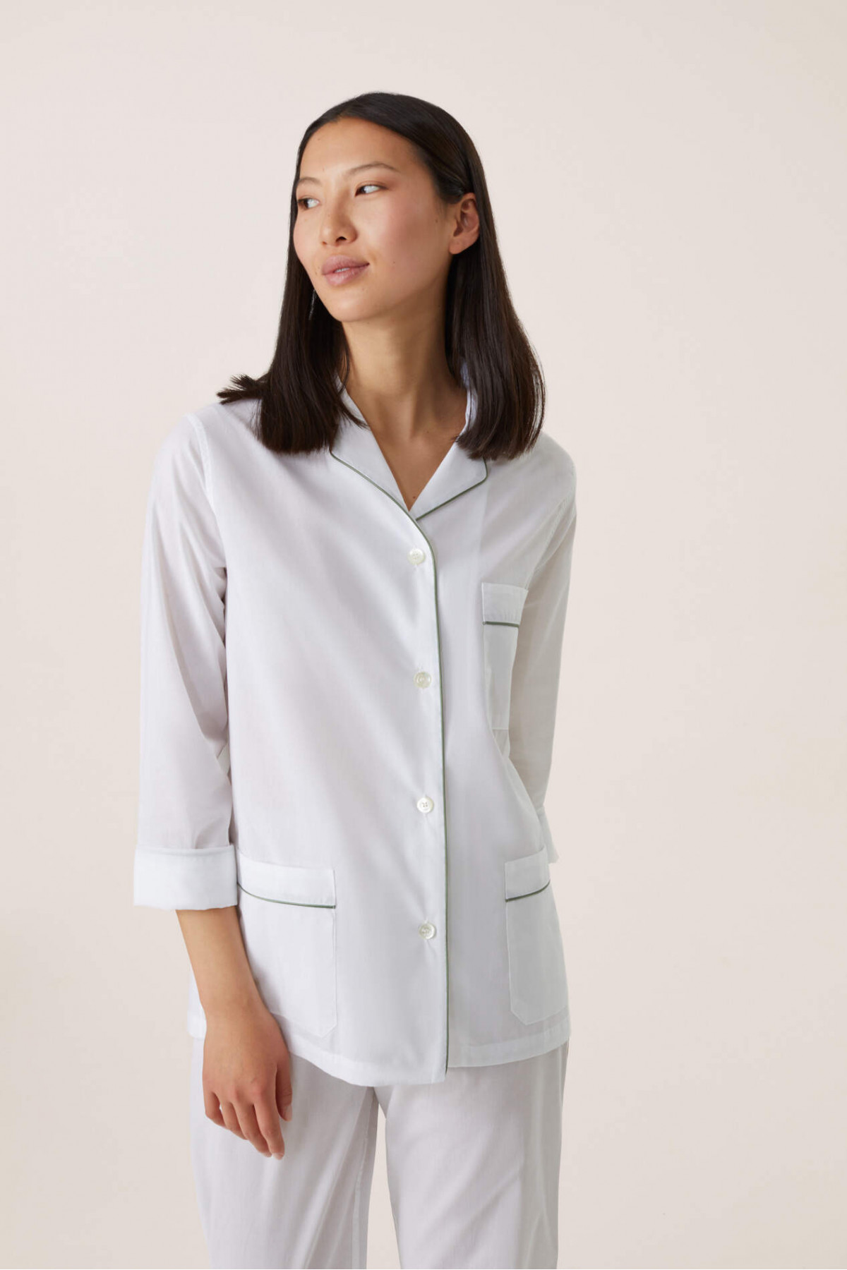 Plain discount cotton pajamas